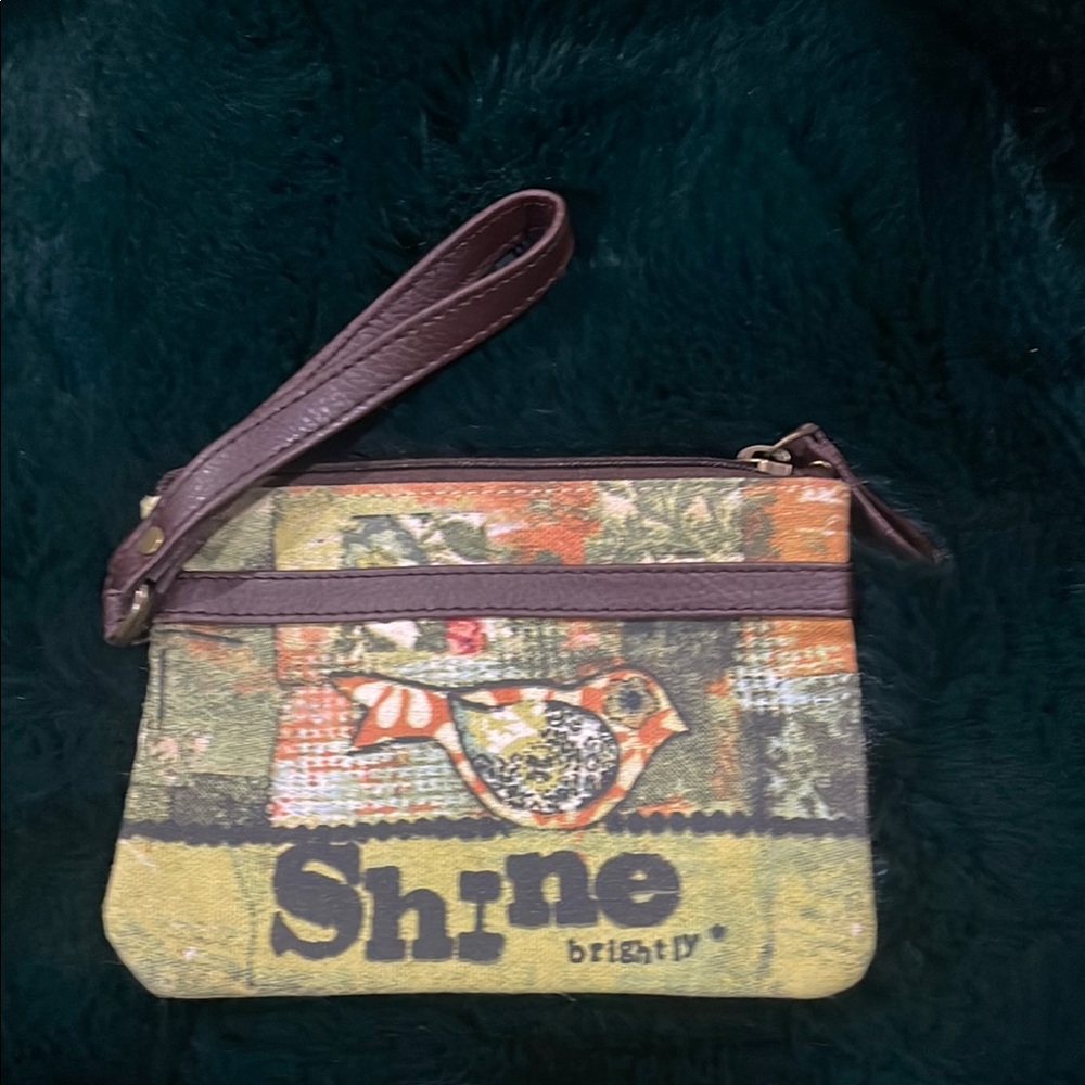 Multicolor Wristlet Bag